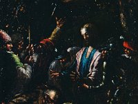 GG 1046  GG 1046, Jacopo dal Ponte, gen. Bassano (1510-1592) - Umkreis, Gefangennahme Christi, Eichenholz, 22,5 x 16 cm : Biblische Themen